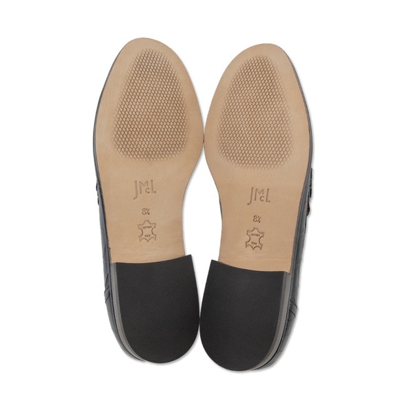 $278 J.MCLAUGHLIN BLACK CONCETTA CROC-EMBOSSED LEATHER PENNY LOAFERS NWT - Picture 8 of 8